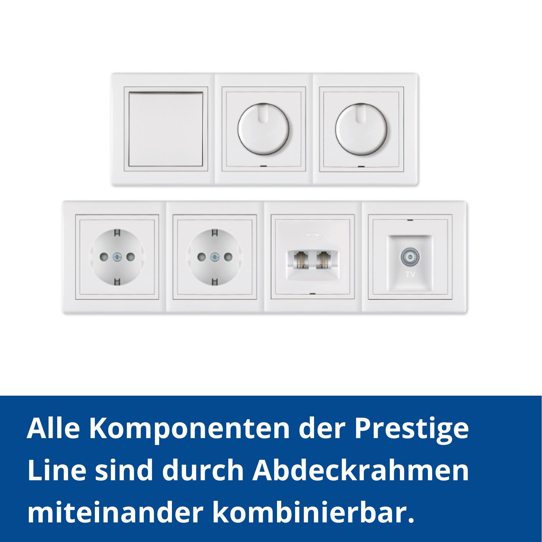 Aling Conel Lichtschalter PRESTIGE-Line Unterputz-Taster