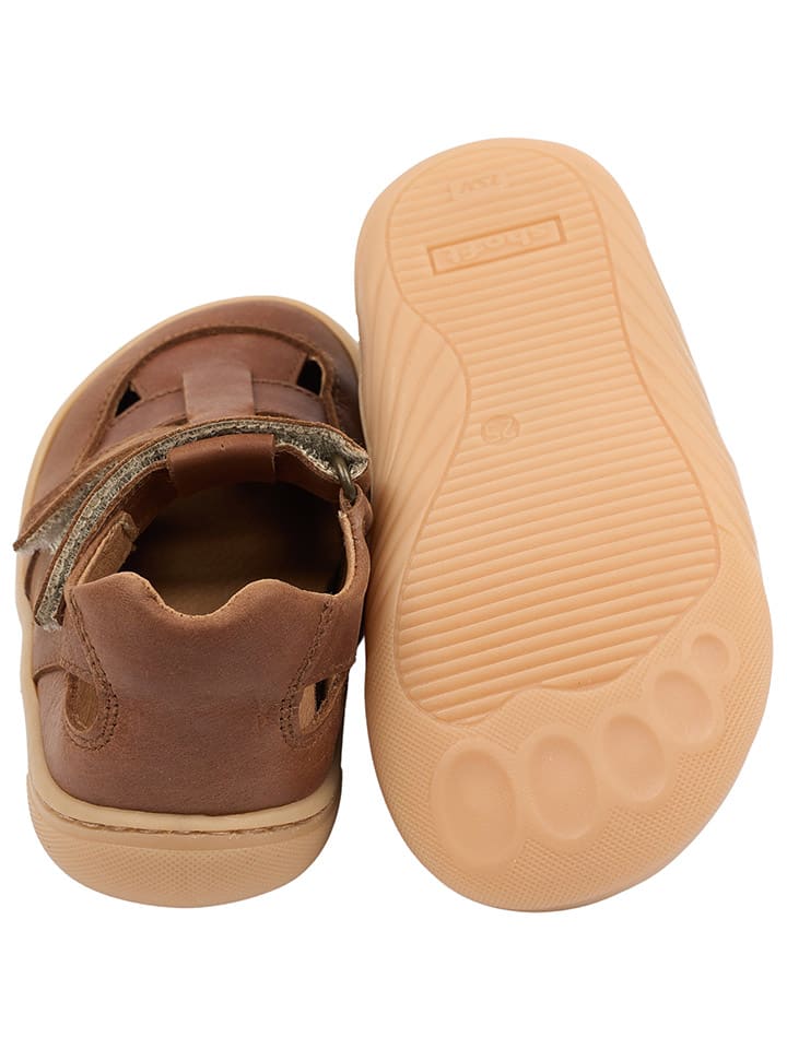 POM POM Leder-Barfußschuhe in Hellbraun günstig kaufen