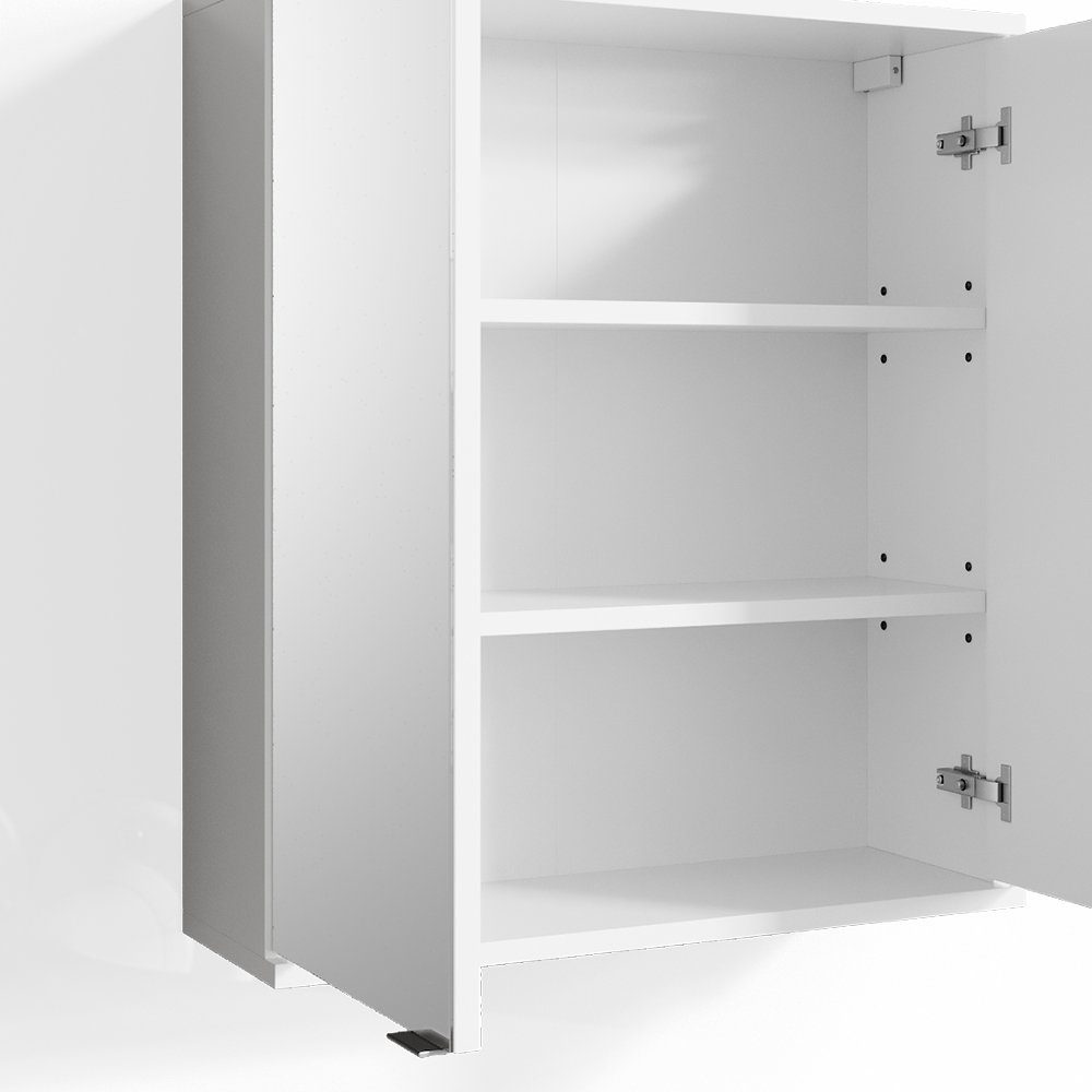 Vicco Badezimmerspiegelschrank Spiegelschrank Badspiegel 60 x 68 cm ROY Weiß