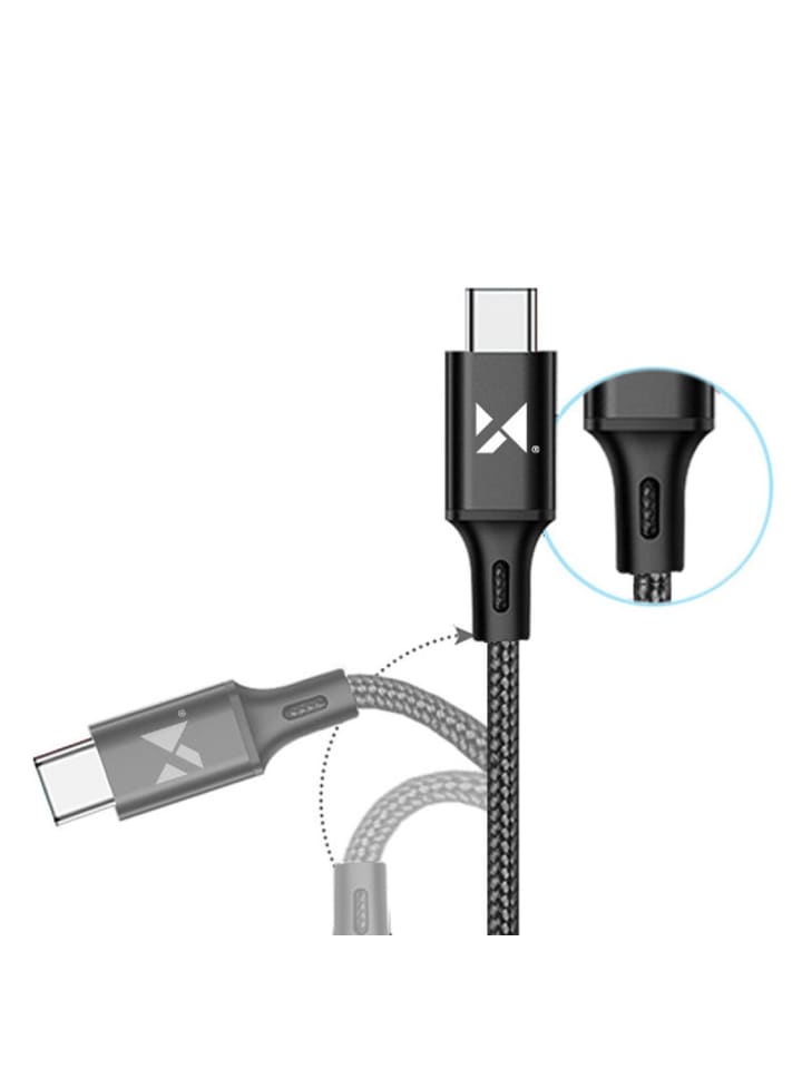 Wozinsky Ladekabel Schnellladekabel USB - USB Typ C 2,4A 1m in Schwarz günstig kaufen onesize