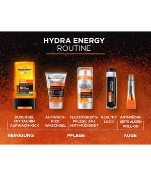 L'Oréal Men Expert Hydra Energy Aufwach-Kick mit Taurin Duschgel 250 ml