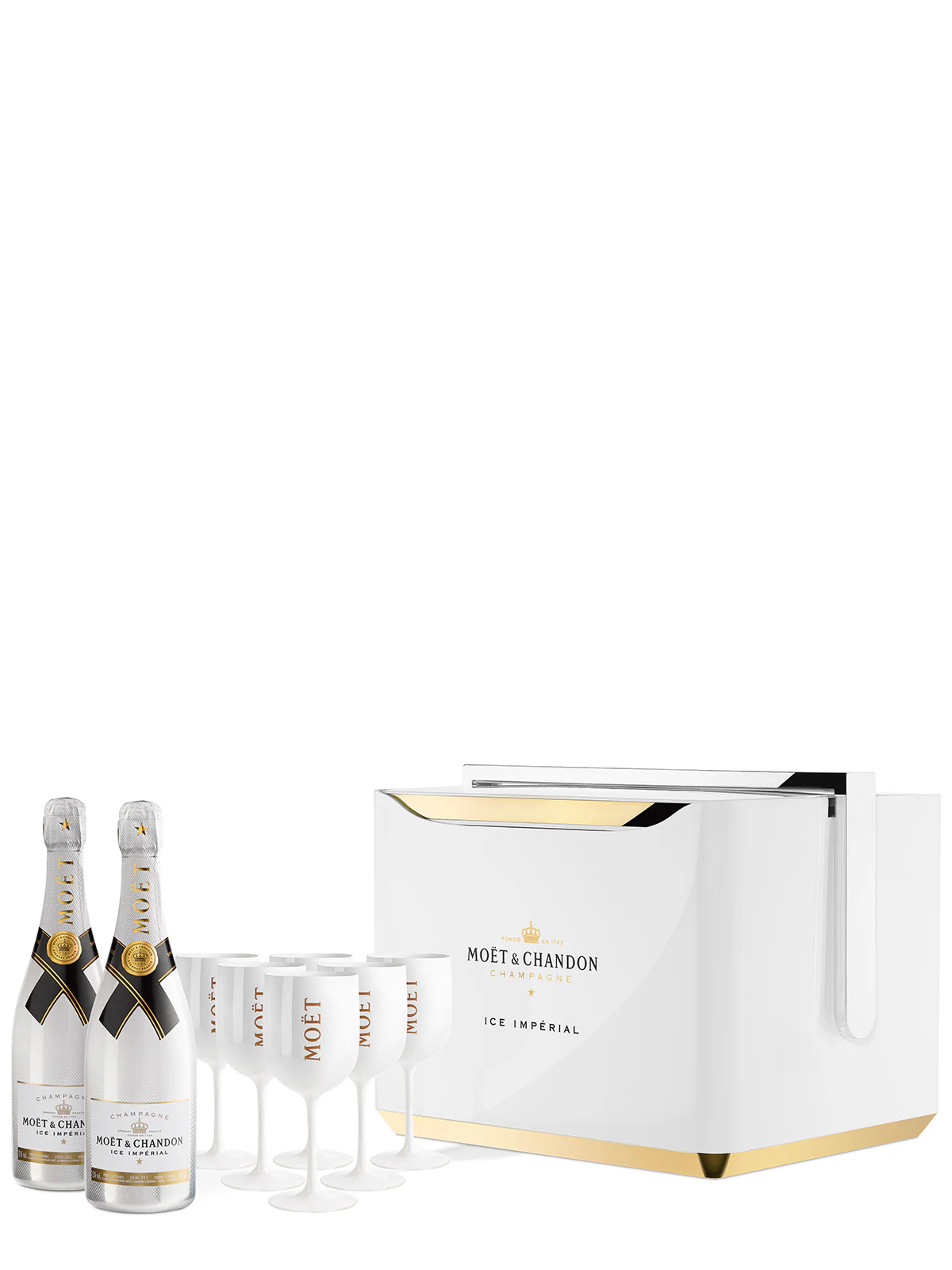 Moët & Chandon Ice Impérial Ice Set mit Kühler 2x 750 mL