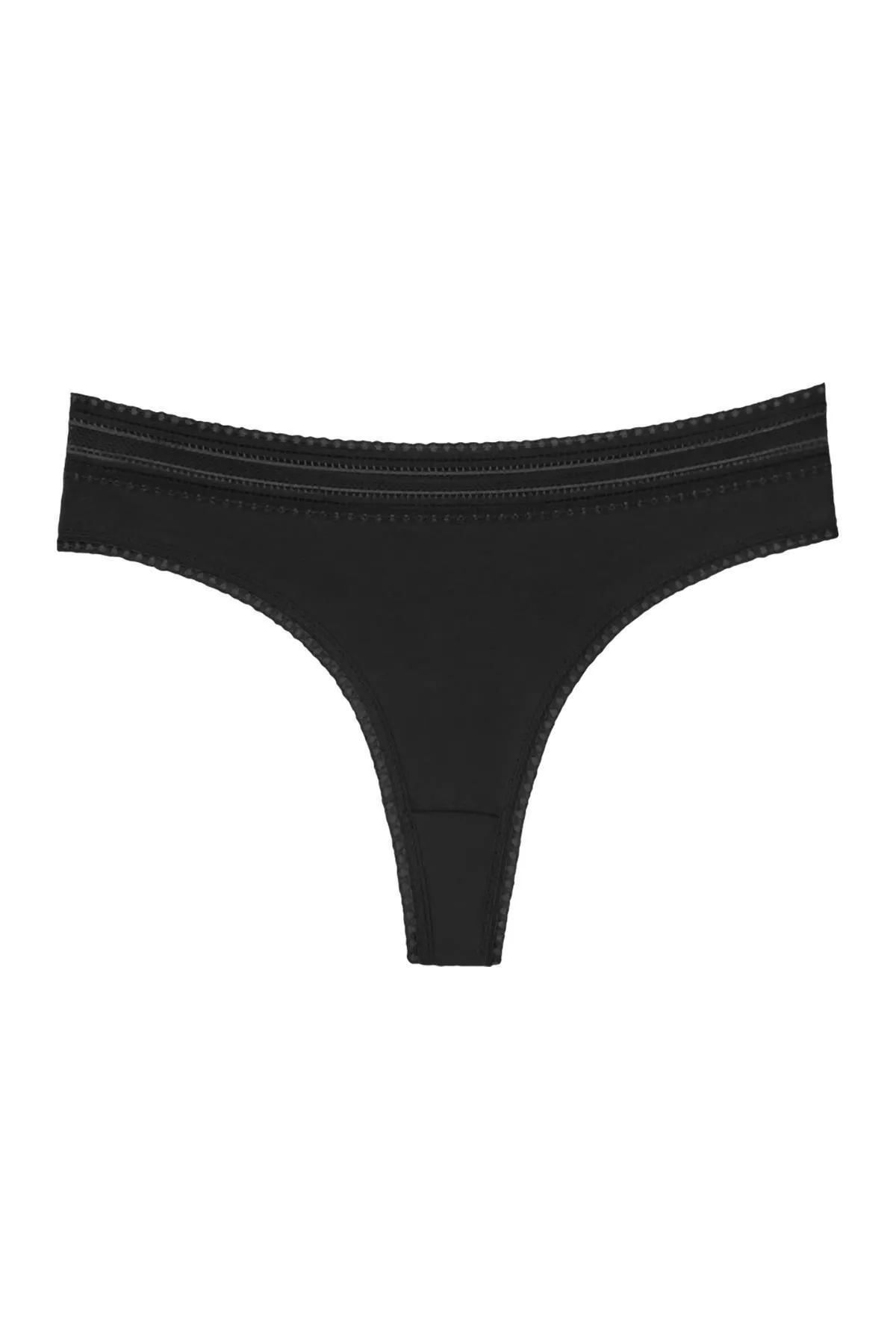 Sensu  Damen-Tangas aus elastischer Baumwolle mit Spitze, 5er-Pack-Set – Kts2082