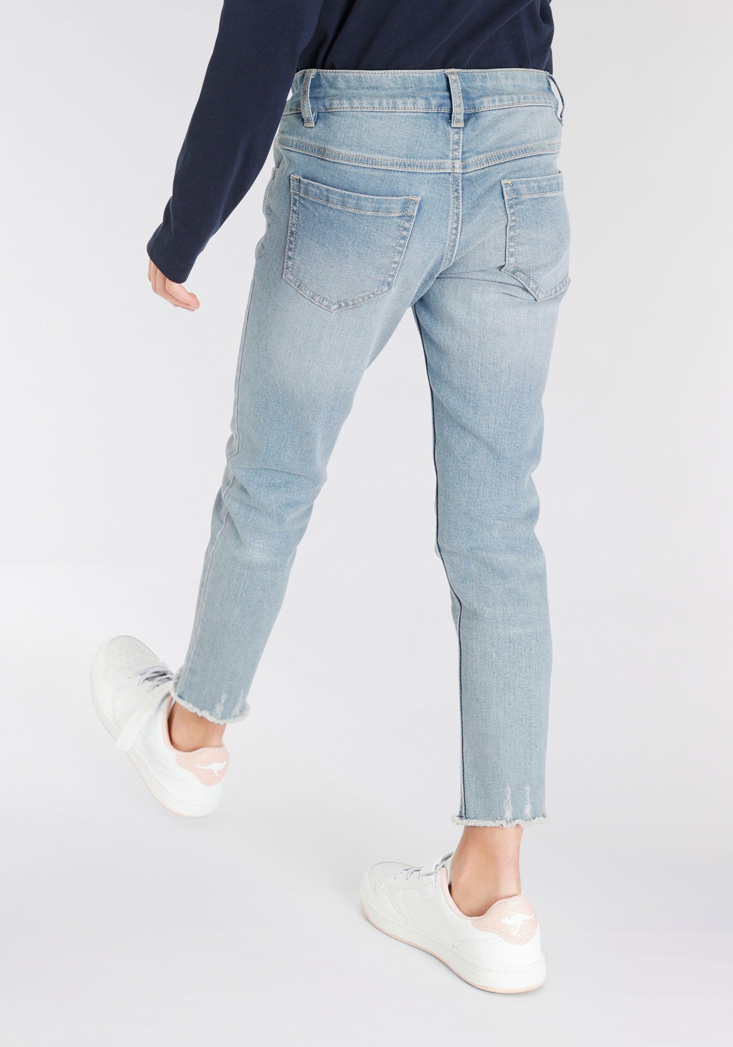 KangaROOS 7/8-Jeans mit geschnittener Saumkante
