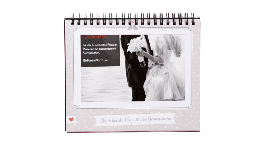 goldbuch Tischaufsteller Hochzeit für 12 Fotos 10x15 cm