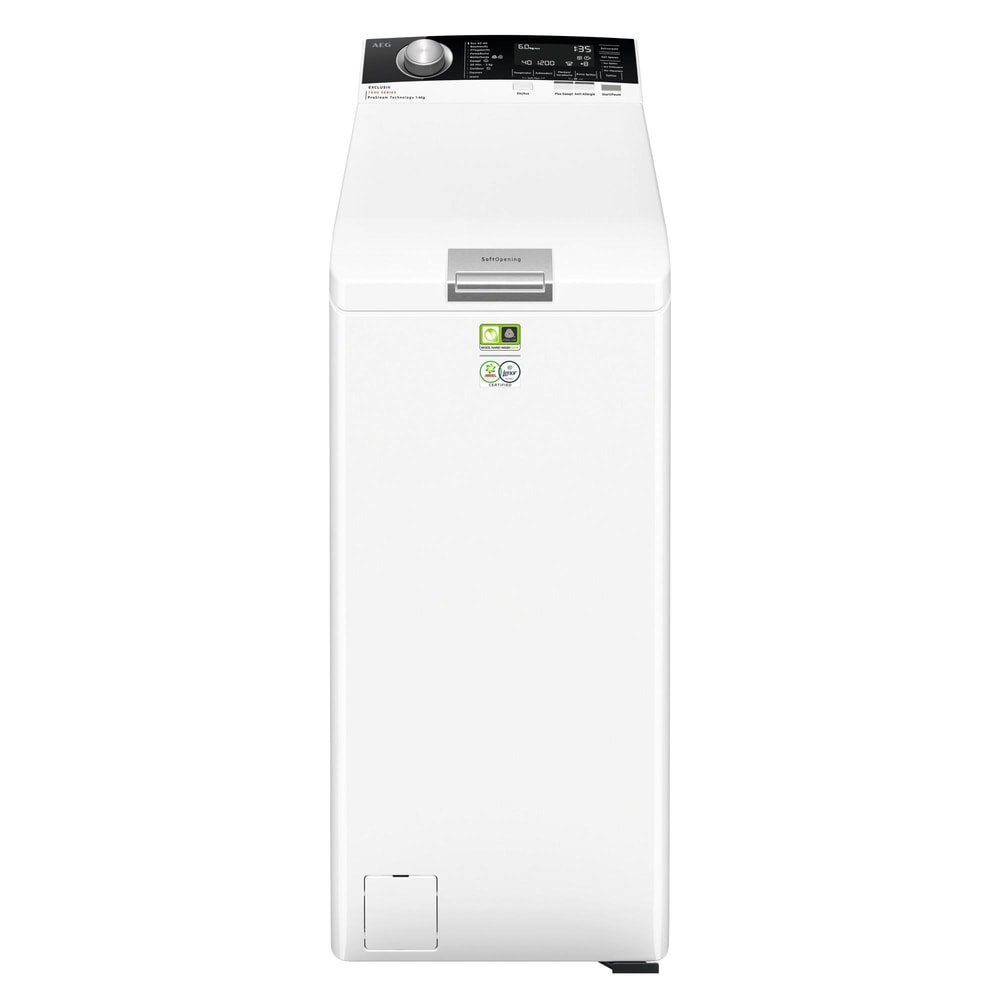 AEG Waschmaschine Toplader Toplader freistehend 6 kg 1500 U/Min weiß EEK: B LTR7E80569