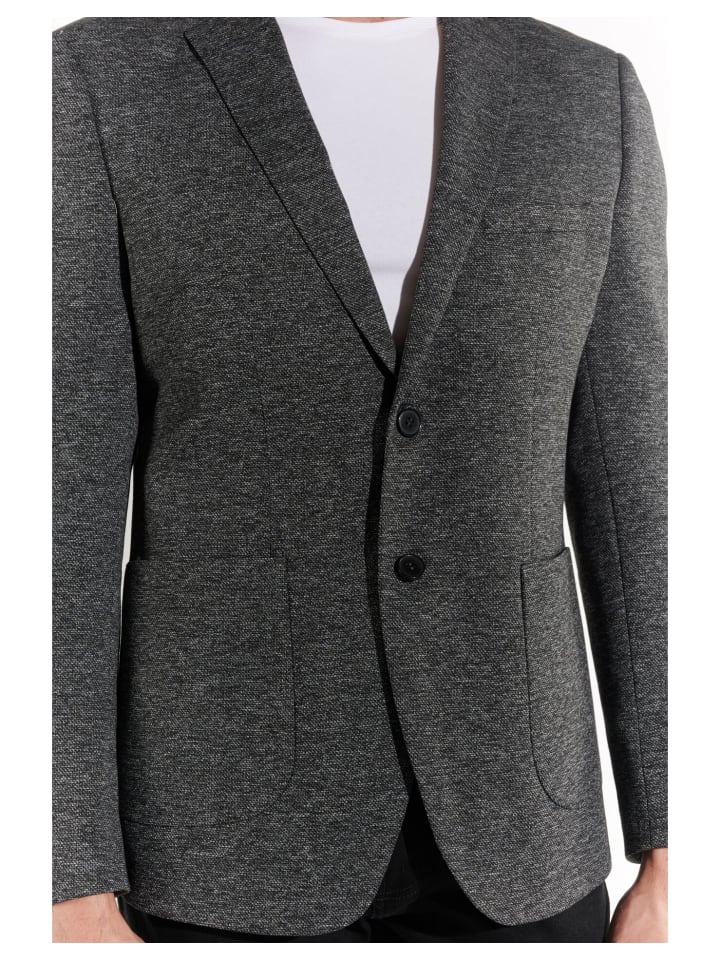 Steffen Klein Sakko Slim-Fit in grau günstig kaufen