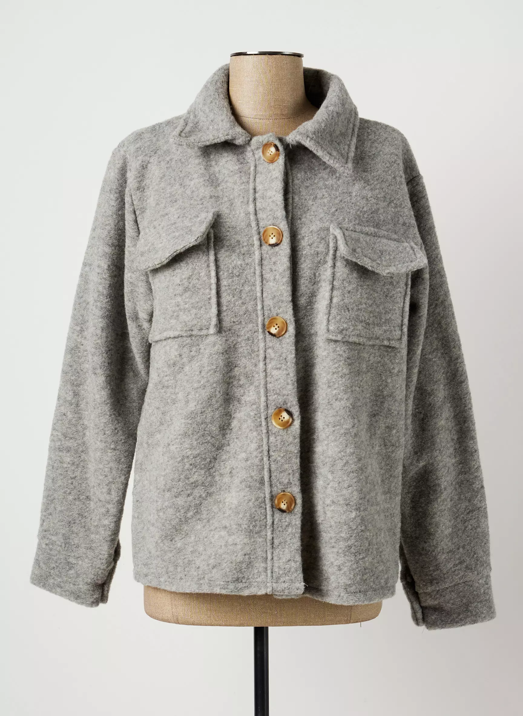 Bobbie Bob Vestecasual Femme couleur gris