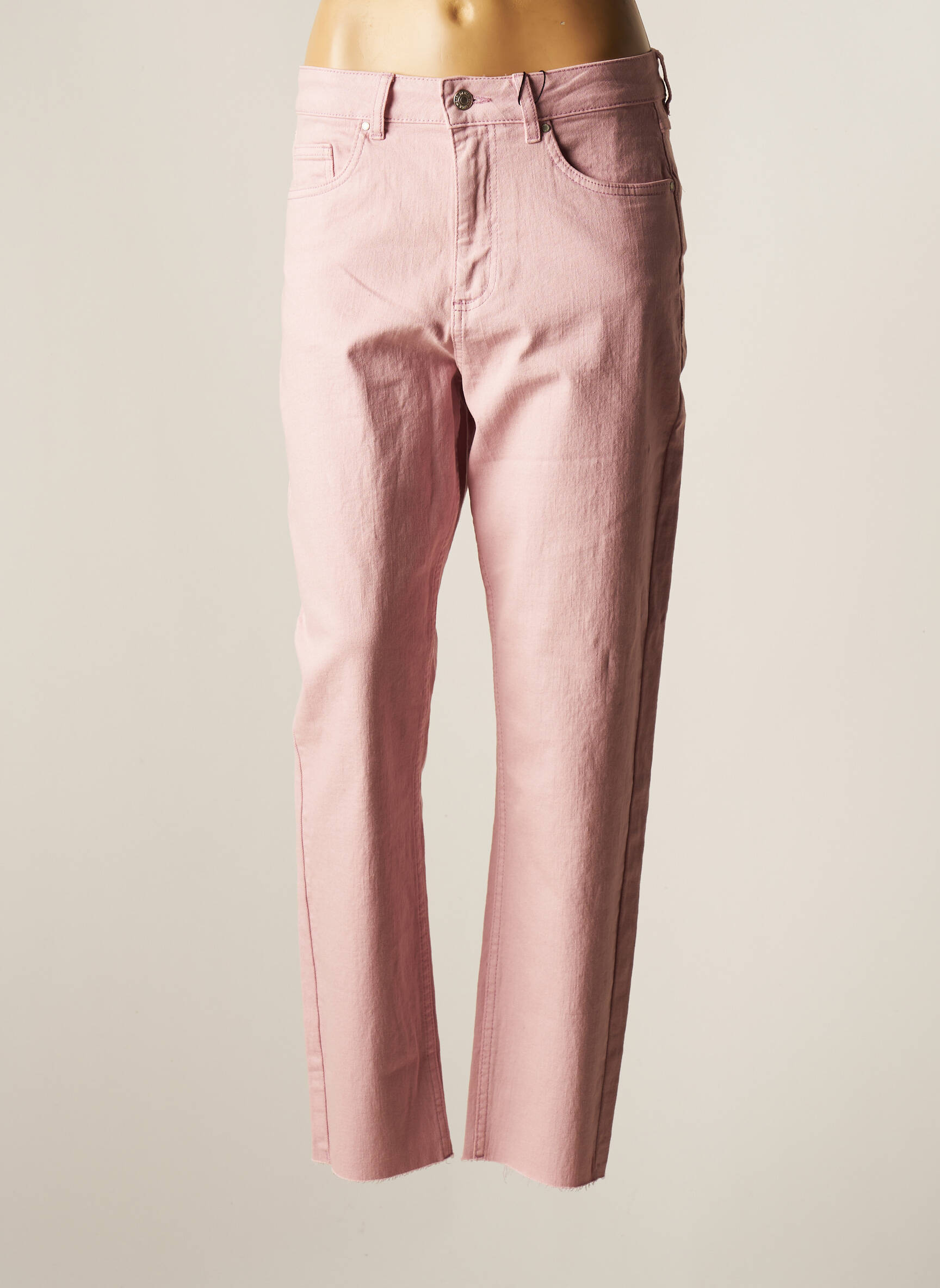 B Young Jeans Coupe Droite Femme couleur rose