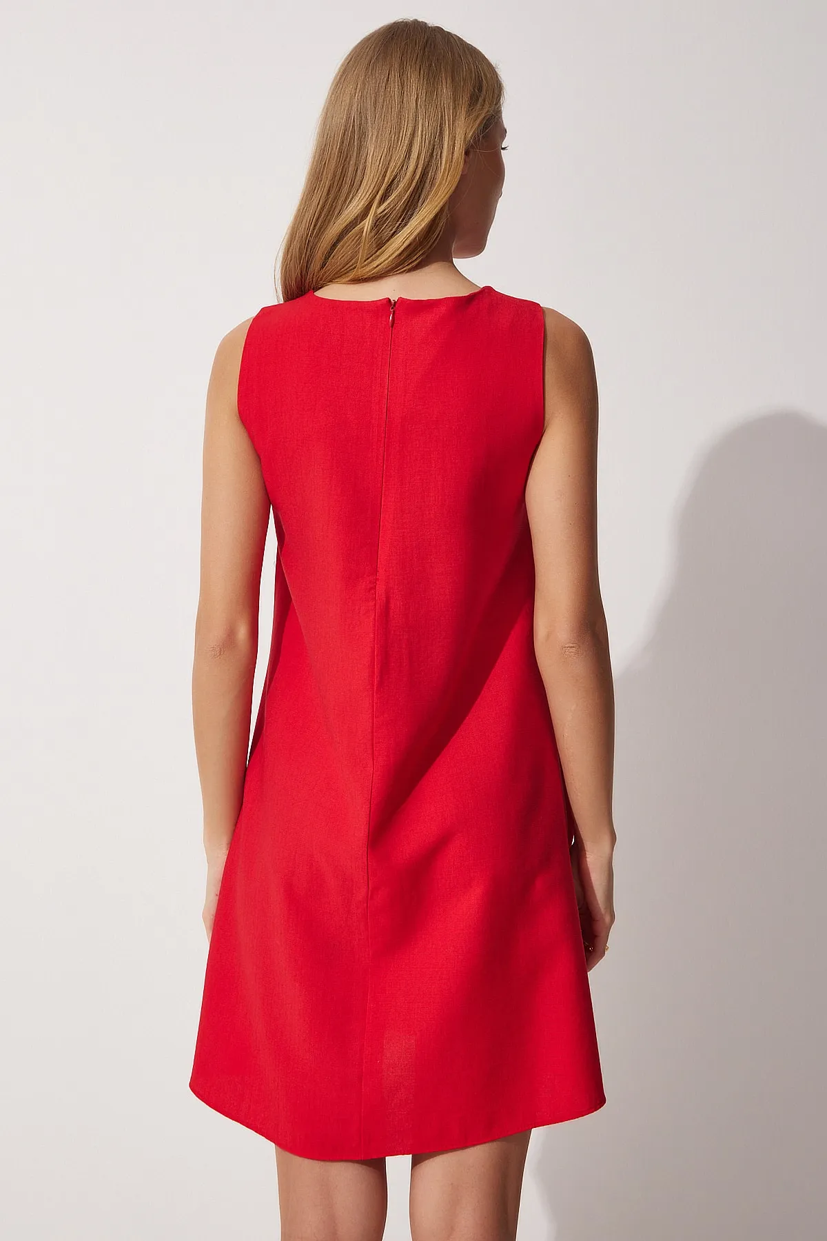 Happiness İstanbul  Damen Tile Summer Woven Bell Dress BF00067