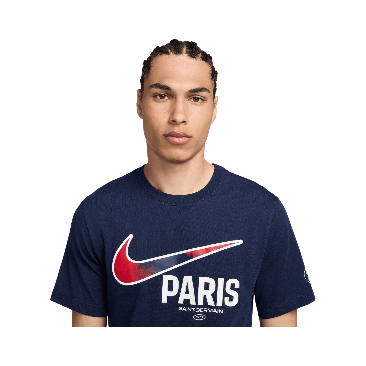 Nike Paris St. Germain Swoosh T-Shirt Blau F410