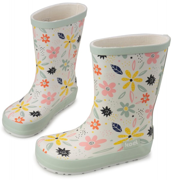 Koel ~ Gummistiefel ~ Blumen Weiß