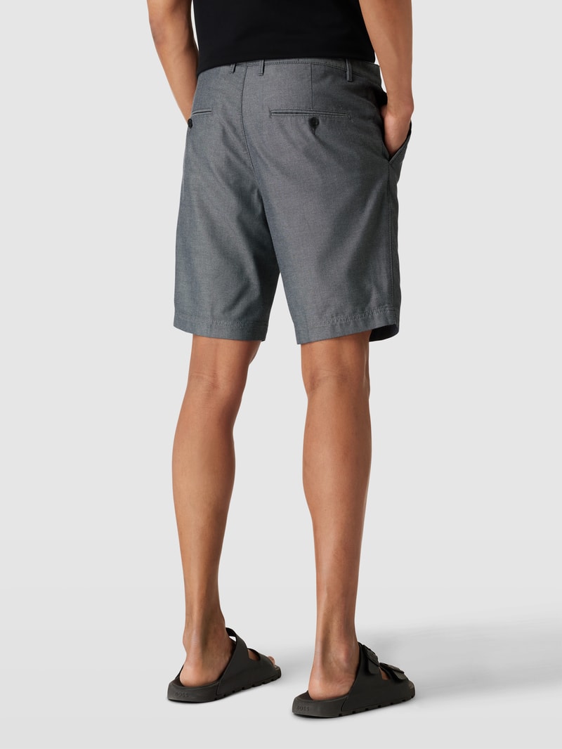 Chino-Shorts mit französischen Eingrifftaschen Modell 'Slice' in marineblau