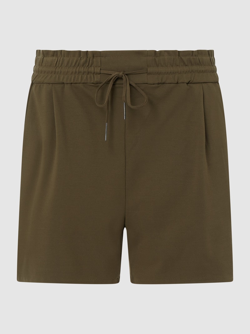 PLUS SIZE Shorts mit Stretch-Anteil Modell 'Eva' in lindgrün