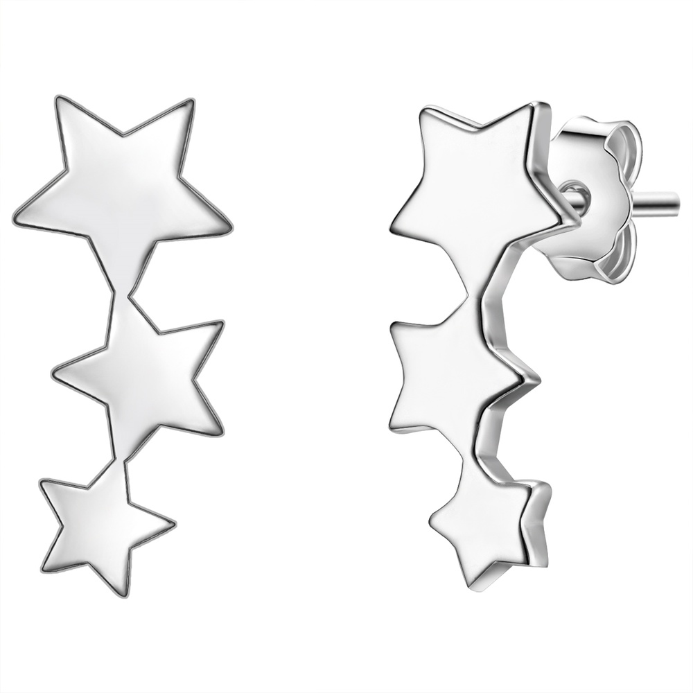 Glanzstücke München Puces d'oreilles en argent Étoiles Argent sterling en Argent Boucles d'oreilles