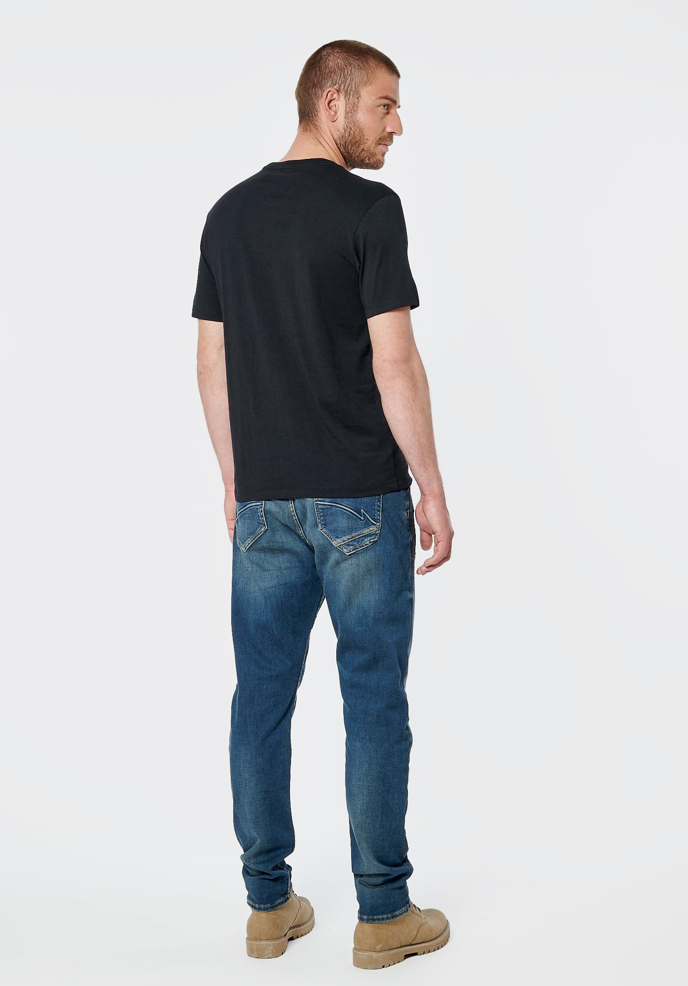 RAZI   T-shirt noir homme 100% coton
