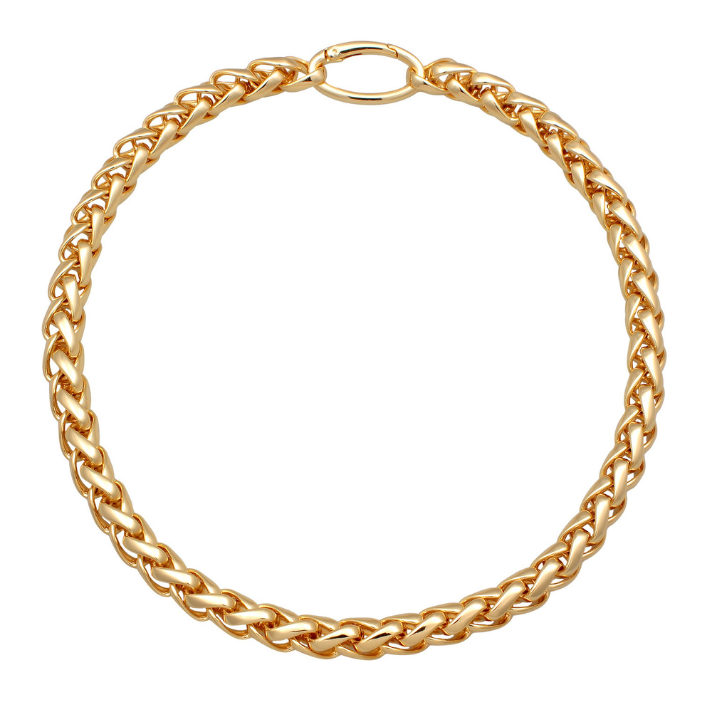 Elli Elli Collier Femmes Maillons Basique Tendance Fermoir à Oeillet Couleur Or Bijoux