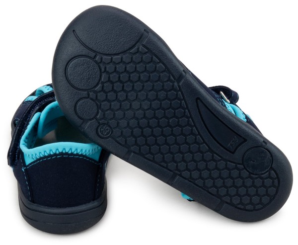 Fare Bare ~ (W) Textil Sandale ~ Blau