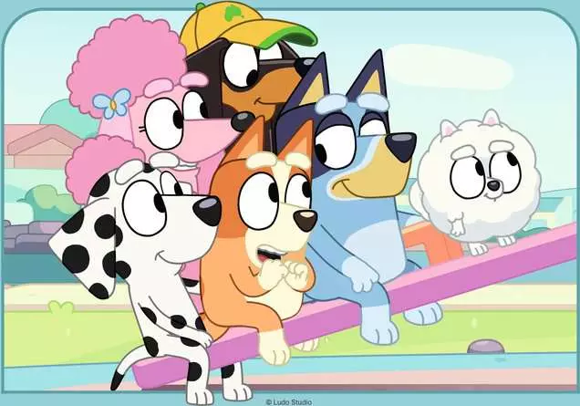 Kinderpuzzle ab 3 Jahren - Spaß mit Bluey - 12 Teile