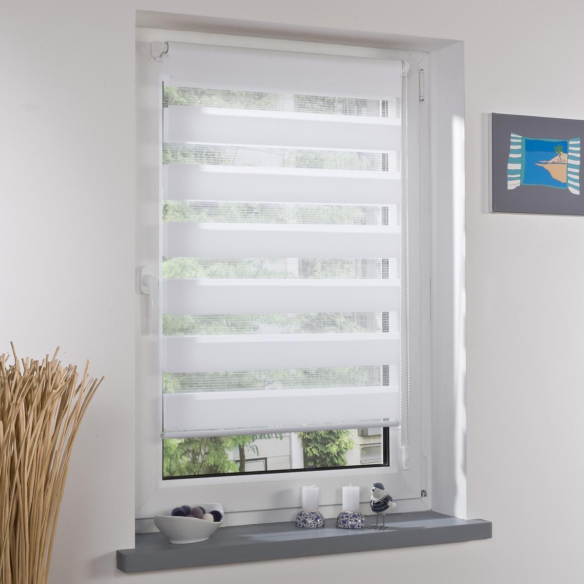 Bella Casa Duo-Rollo mini 60 x 210 cm weiß