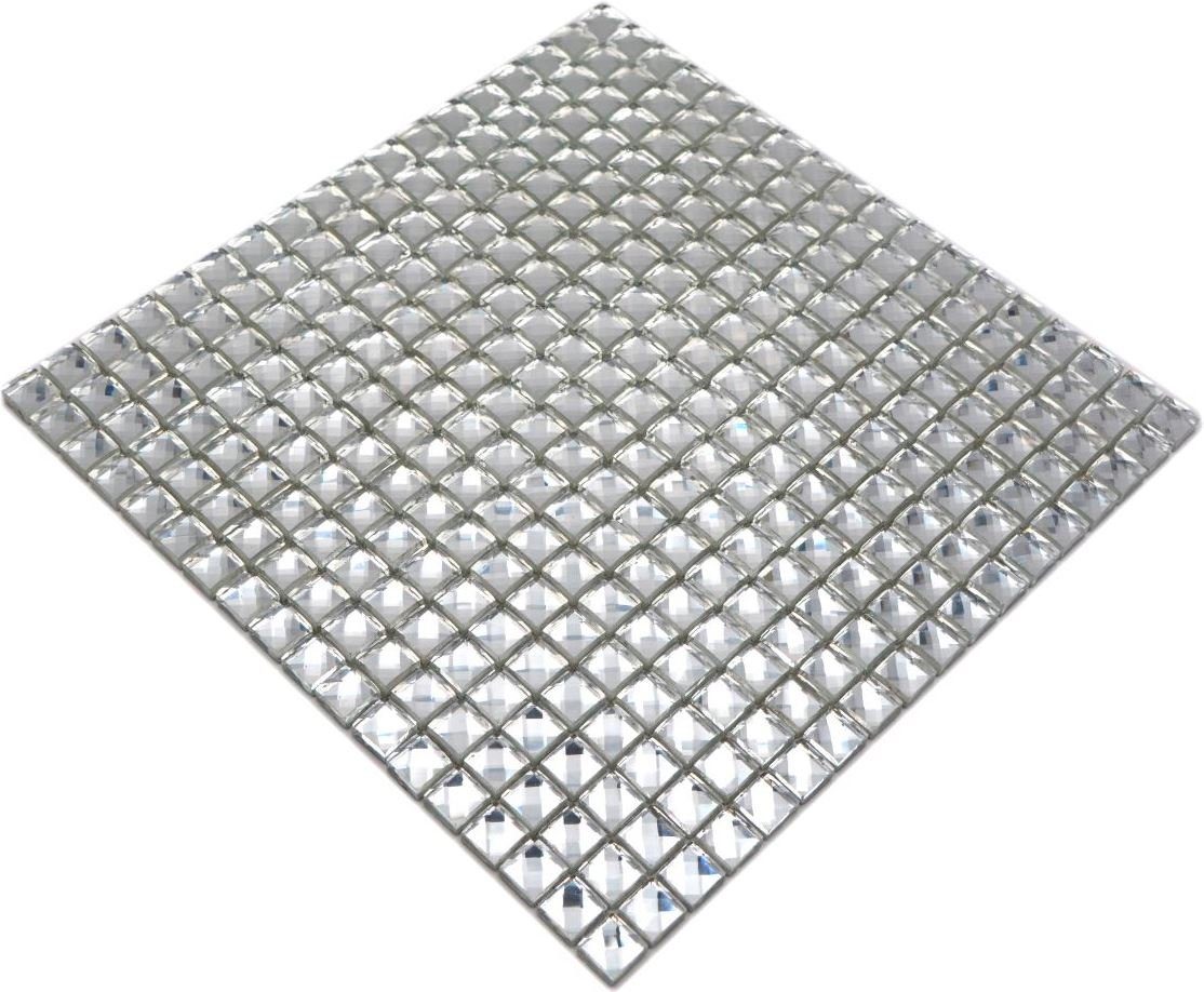 Mosani Mosaikfliesen Glasmosaik Crystal Mosaikfliesen kristall glänzend / 10 Matten