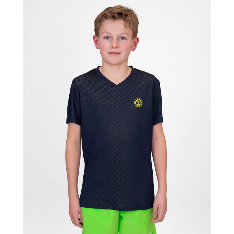 BIDI BADU Crew Inside Out Junior V-Neck Tee Tennisshirt Jungen