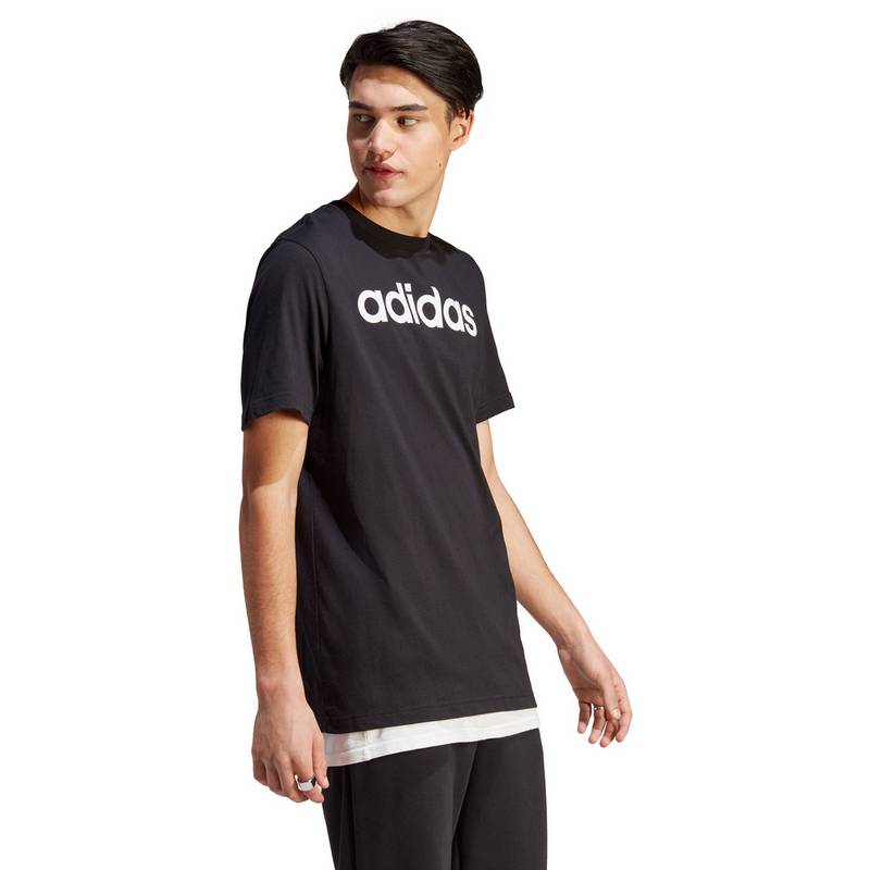adidas ESSENTIALS LINEAR EMBROIDERED LOGO T-Shirt Herren