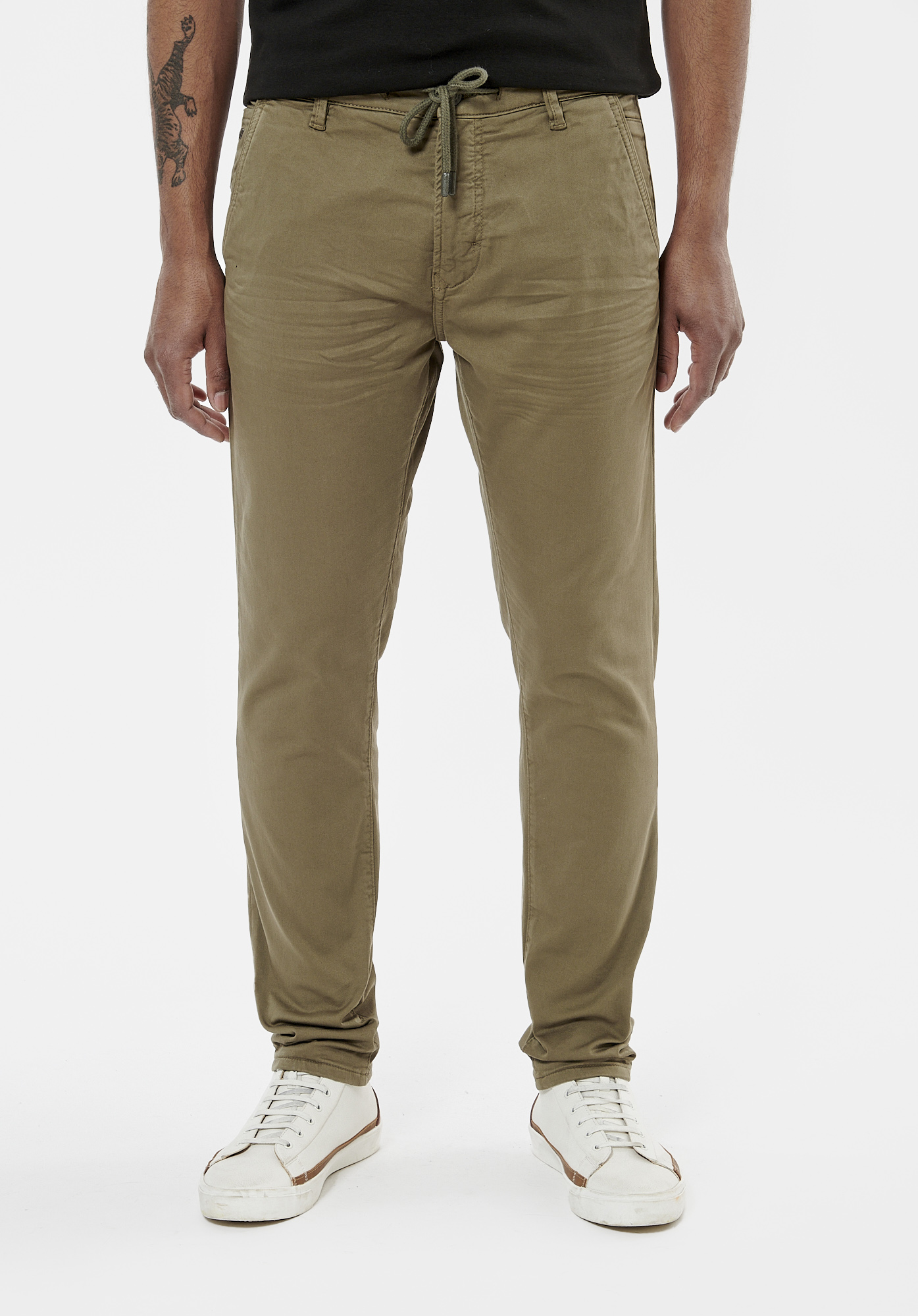 IRWIX  Jean slim relaxed kaki homme