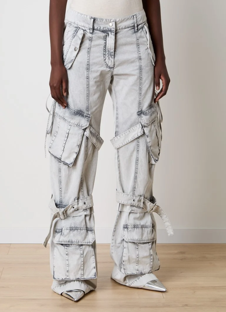 Acne Studios Παντελόνι με ψηλή μέση, φαρδιά εφαρμογή και πέτα