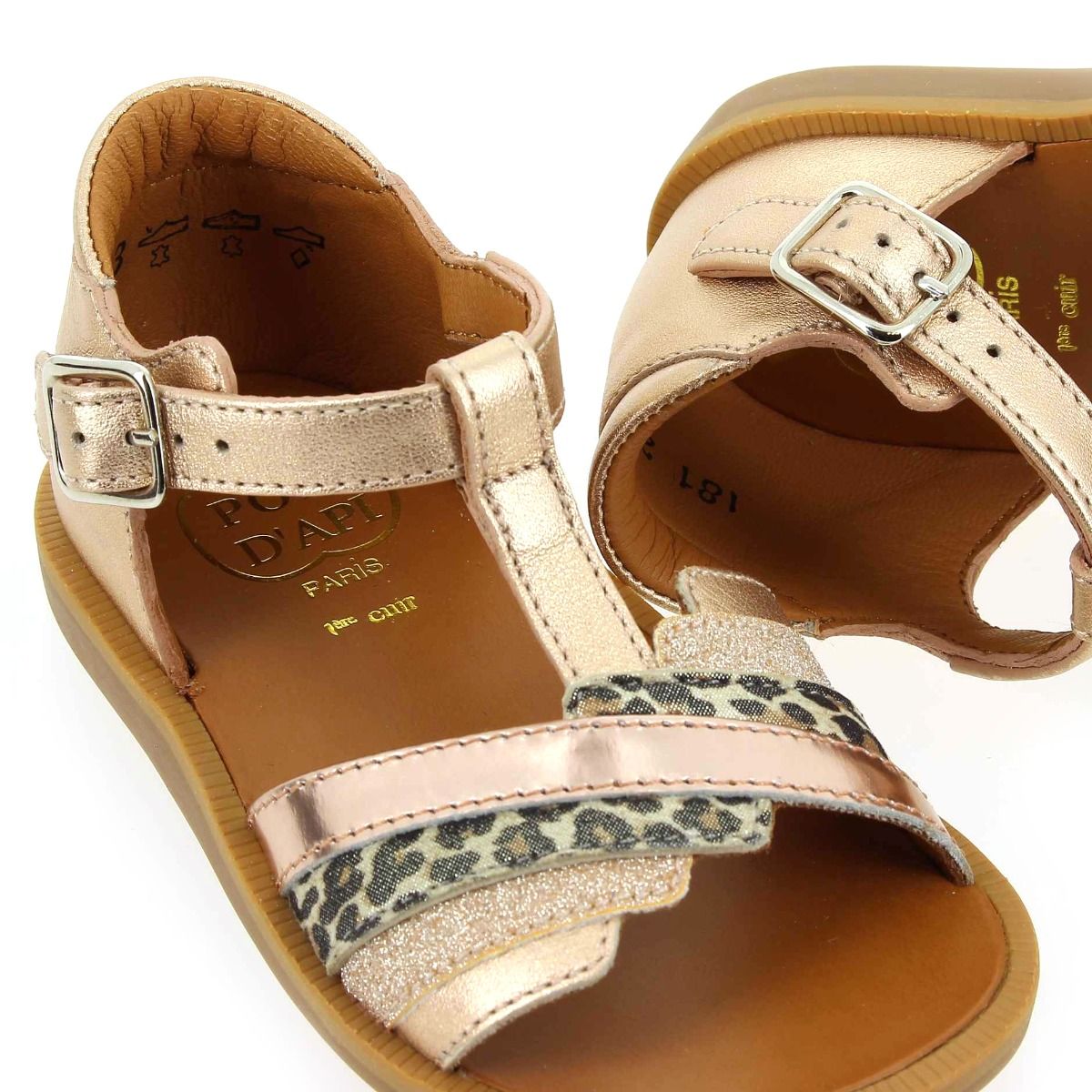 Pom d'api  POPPY SLIDE - Rose Multi