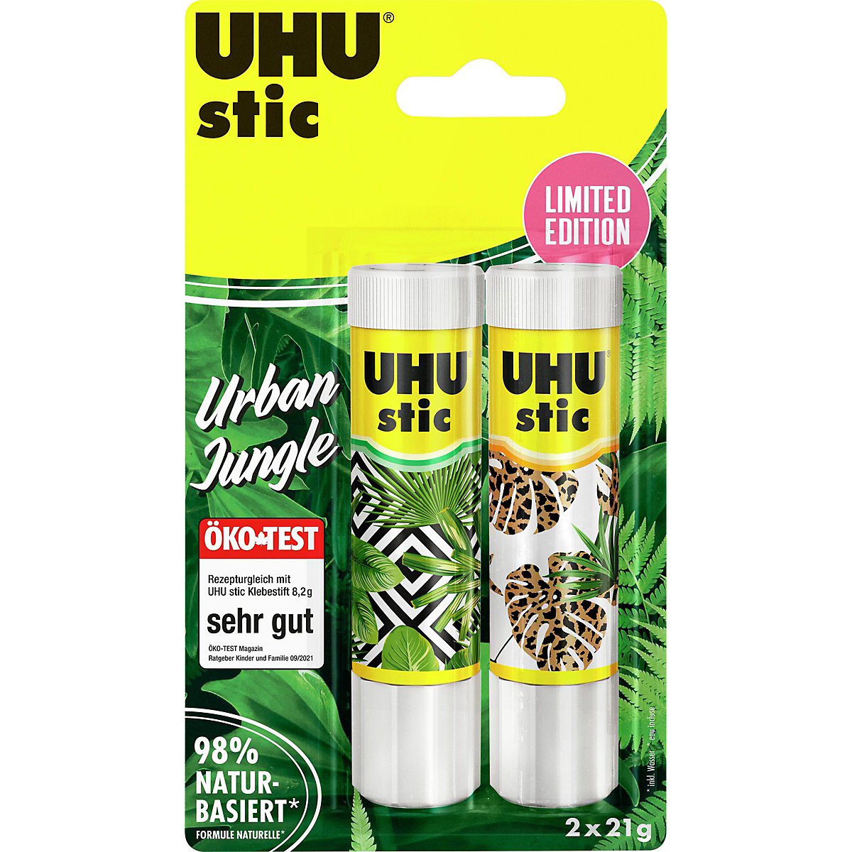 Klebestifte UHU Urban Jungle 2x 21g
