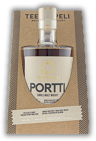 Teerenpeli Portti Single Malt Whisky Teerenpeli Portti Single Malt Whisky Single Malt von Finnlands erster Whisky-Destillerie. Alter 3-4 J. - 0,5	 Liter - Vol 43%