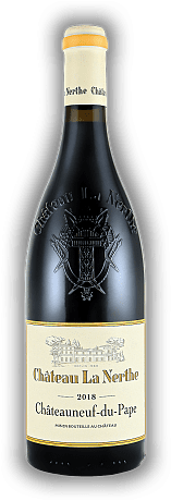 Château La Nerthe, Châteauneuf-du-Pape Rouge, Grenache Noir, Syrah, Mourvèdre, Cinsault, AOC, Trocken, 2018, Cotes du Rhone rouge  Château La Nerthe, Châteauneuf-du-Pape Rouge, Grenache Noir, Syrah, Mourvèdre, Cinsault, AOC, Trocken, 2018, Cotes du R