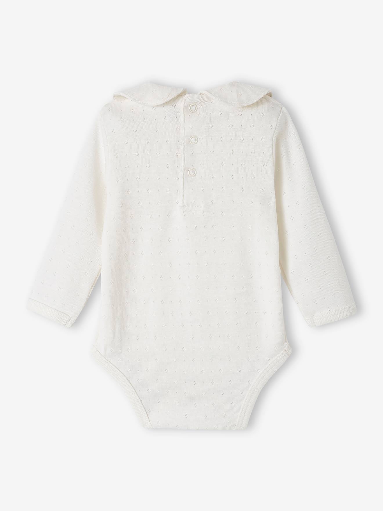 Vertbaudet 2er-Pack Mädchen Baby Bodys, lange Ärmel Oeko-Tex - altrosa
