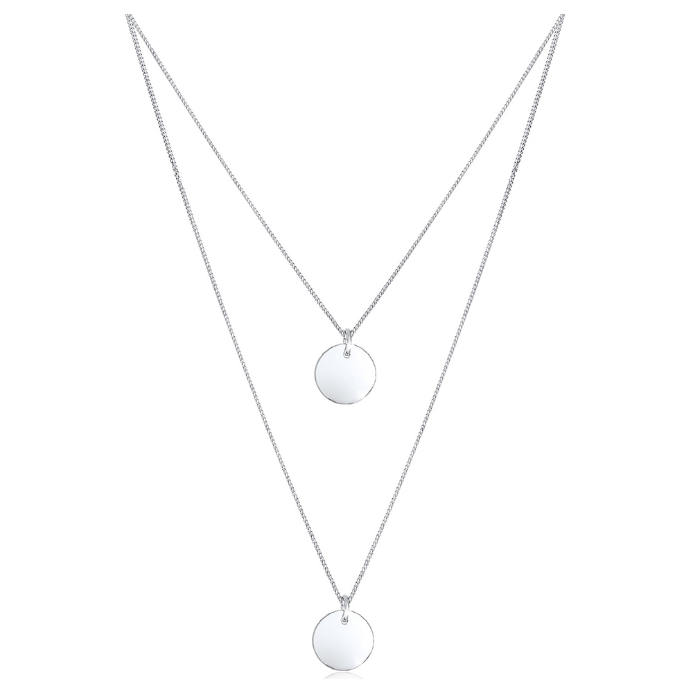 Elli Elli by Julie & Grace Collier Femme Pendentif Argent Sterling, Collier multi-rang collier