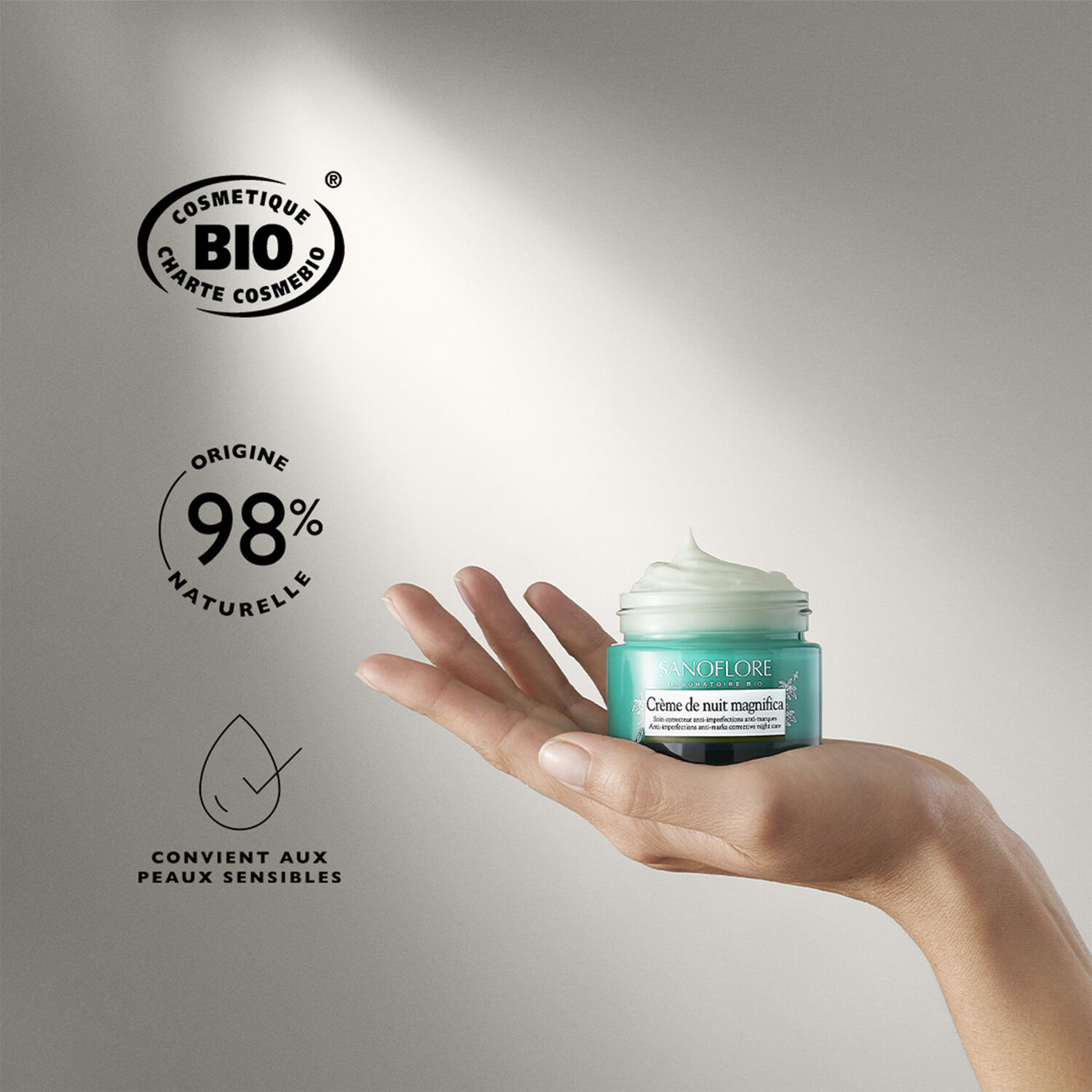 Sanoflore Crème de Nuit Magnifica Soin Perfecteur de Peau 50 ml