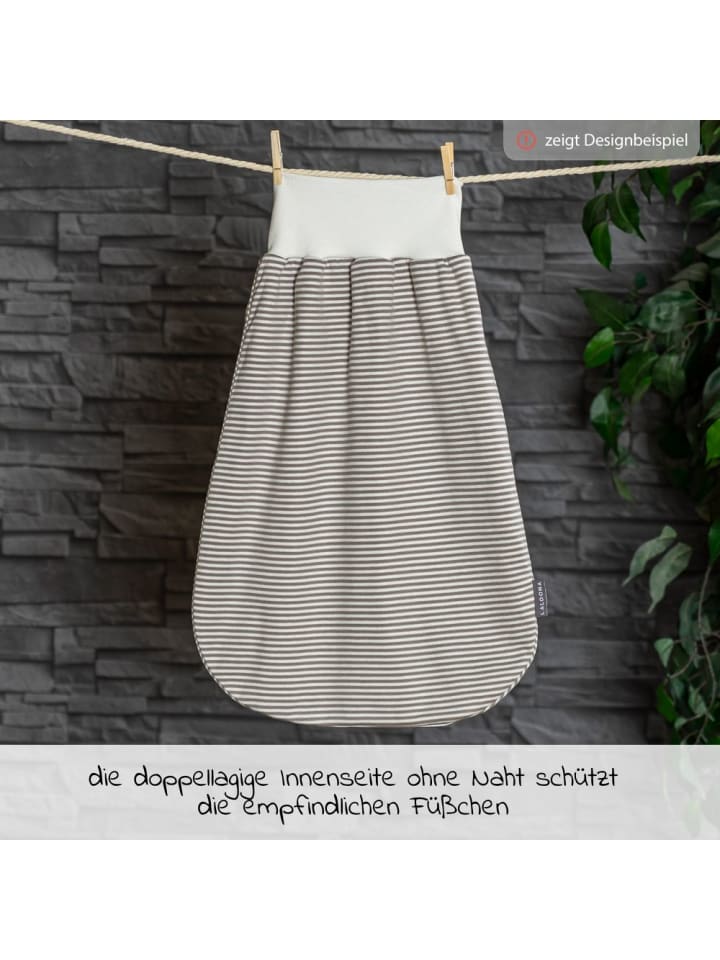 LaLoona Strampelsack Baby - Weiß-Taupe in weiss,beige günstig kaufen onesize