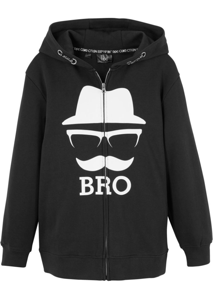 Jungen Kapuzensweatshirt mit coolem Druck aus Bio-Baumwolle