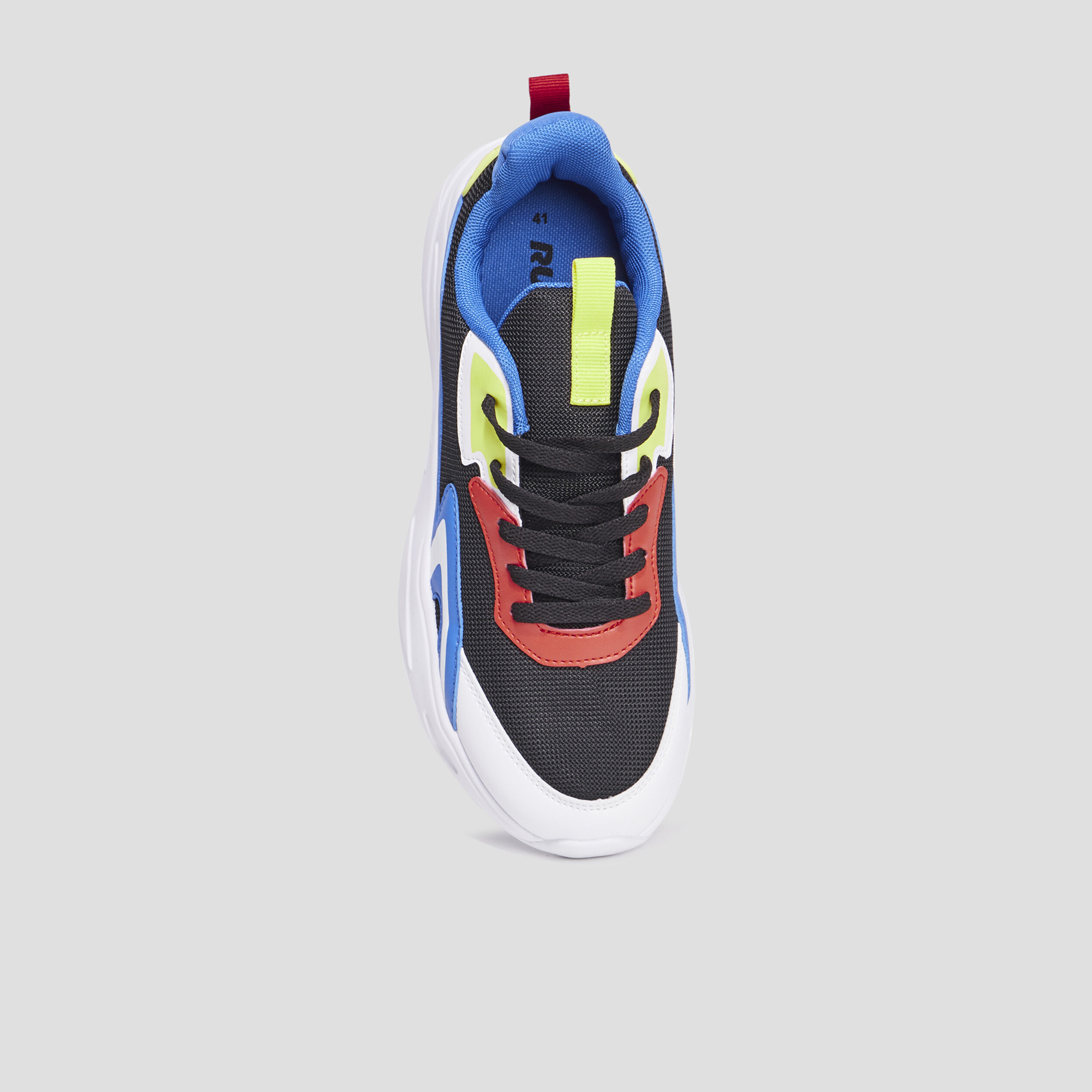 Baskets running à lacets Roula multicolore homme | La Halle