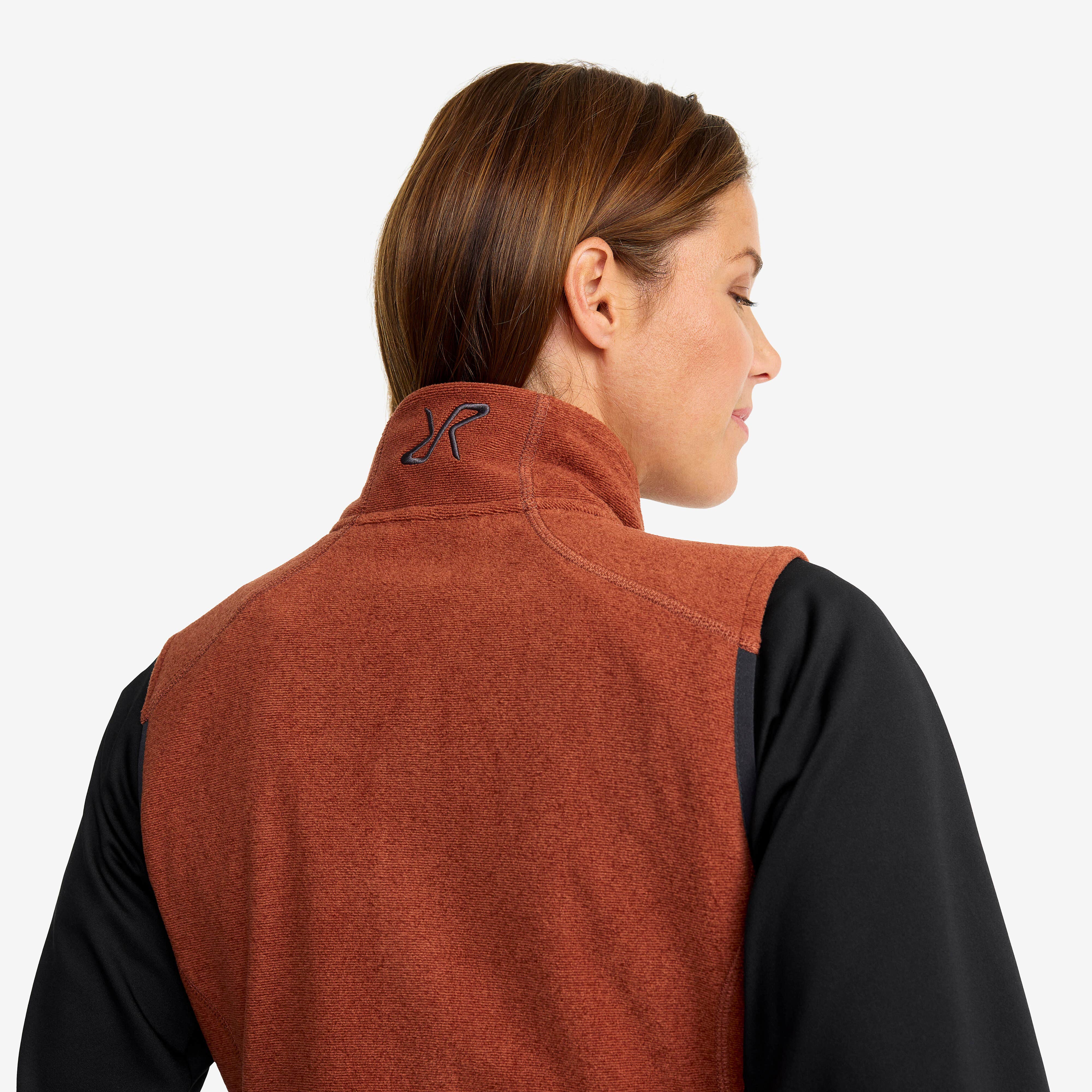 Essential Fleece Vest Femme Smoked Paprika
