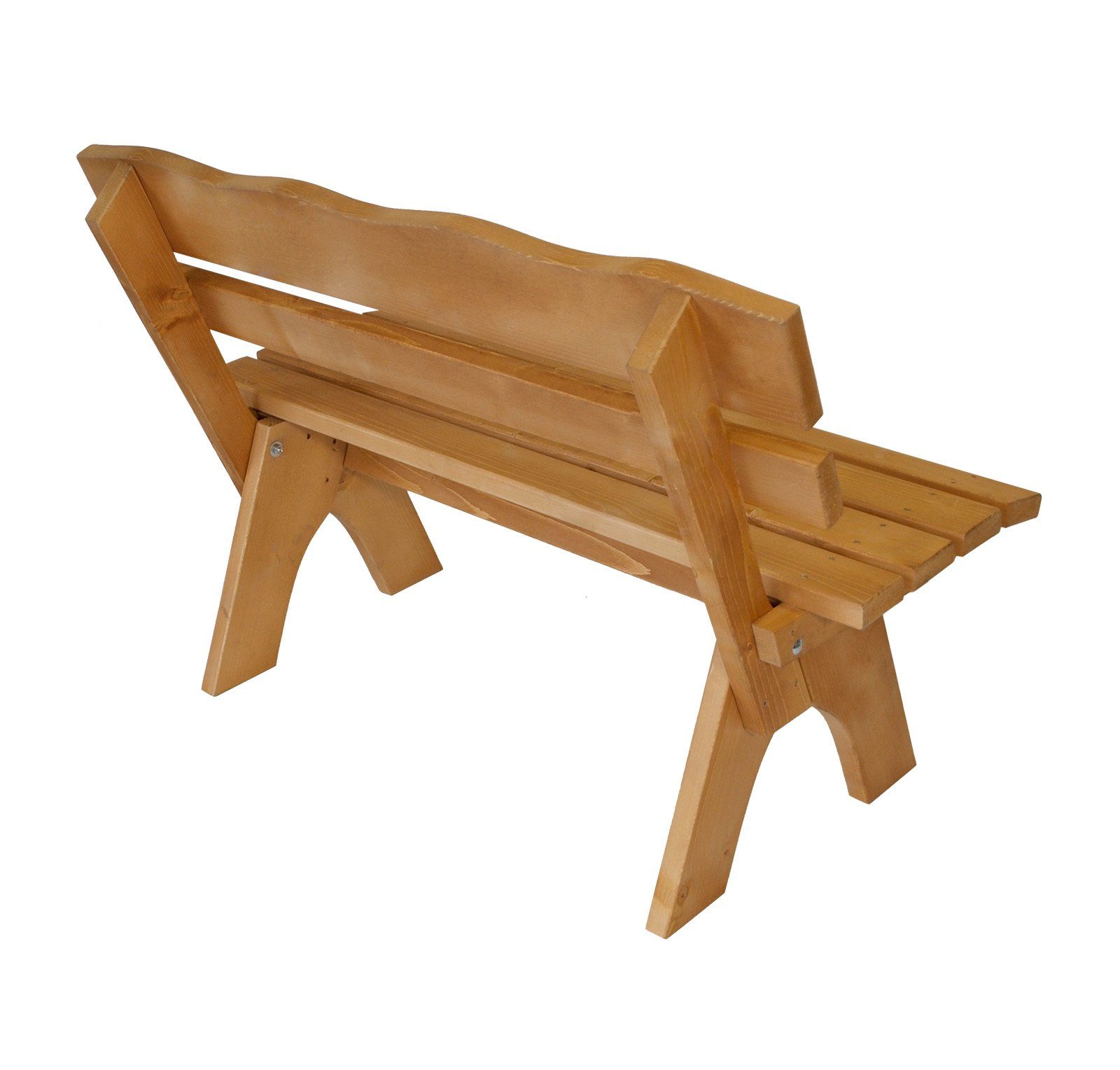 DEGAMO Gartenbank FREITAL (1-St), 2-sitzer 120cm, massives Kiefernholz
