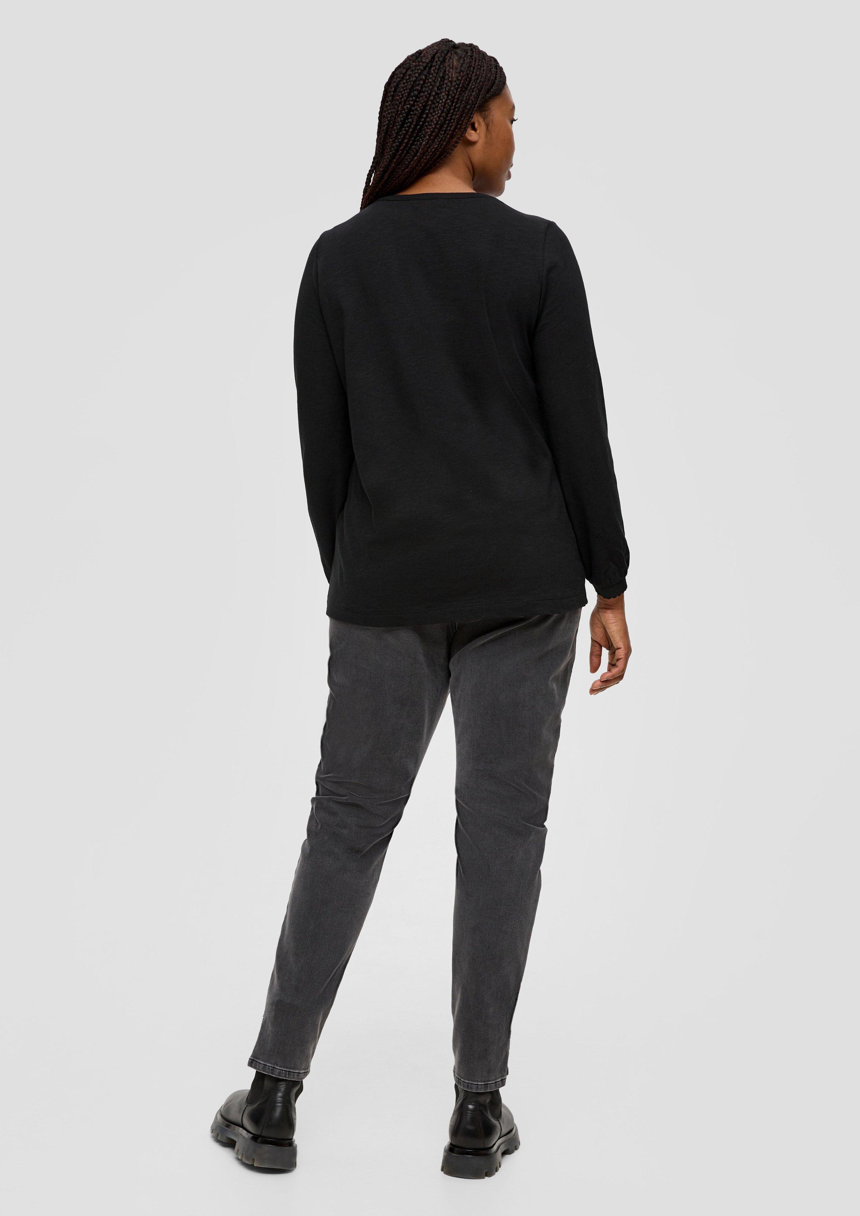 Longsleeve mit Flammgarnstruktur  2139156-9999