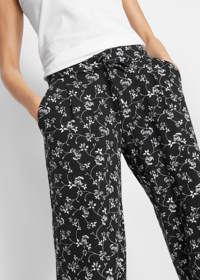 Palazzo-Hose mit Rundumgummibund