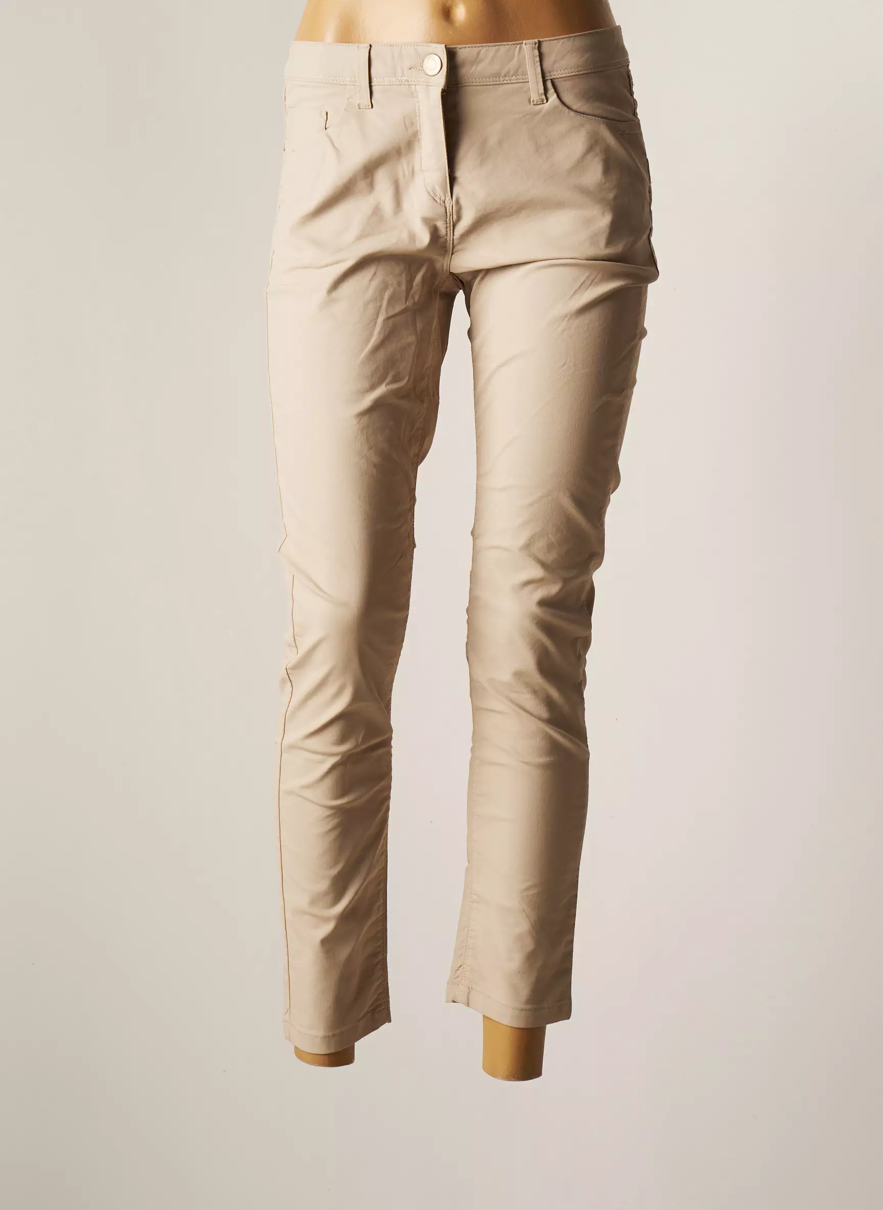 Breal Pantalon7 8 Femme couleur beige