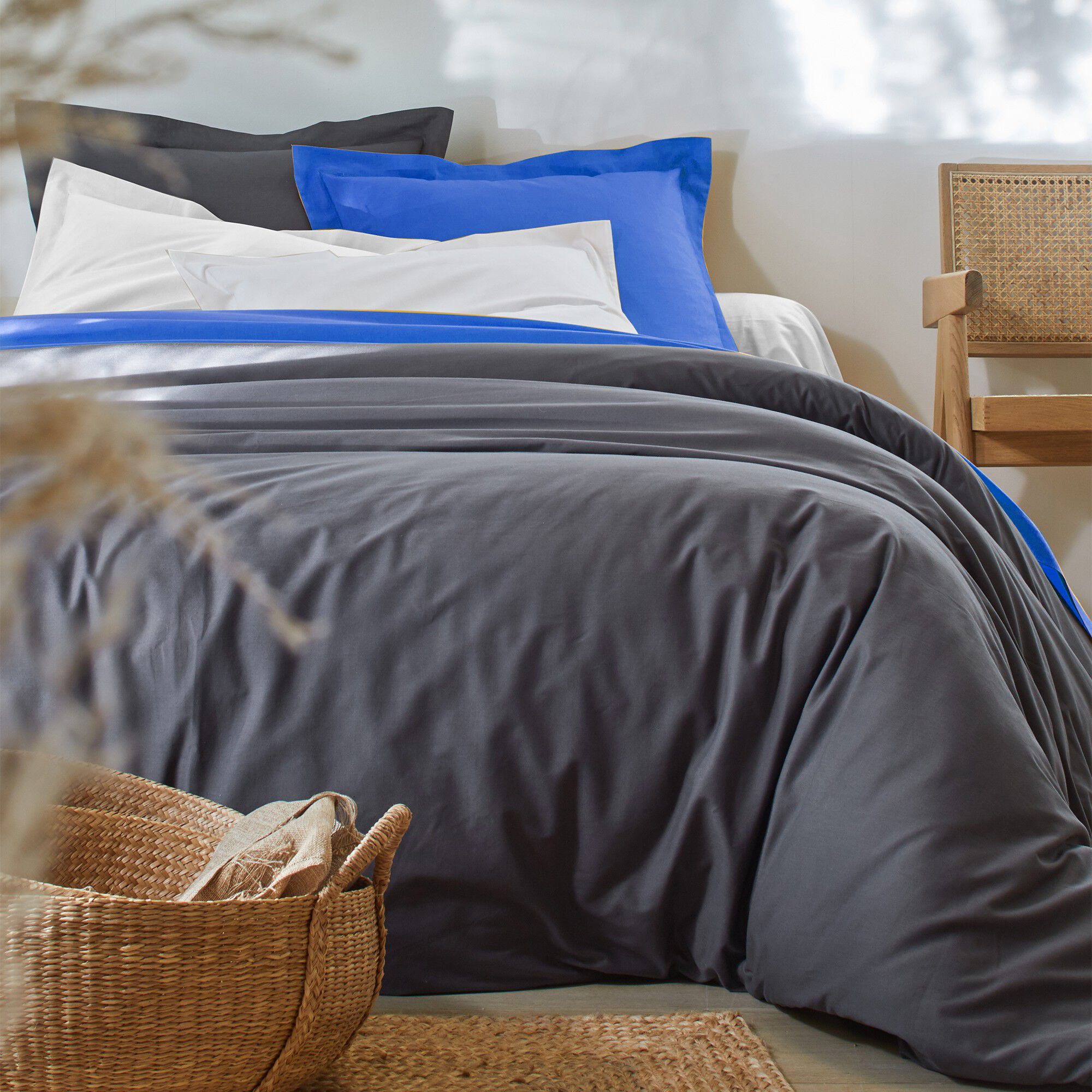 Linge de lit uni coton