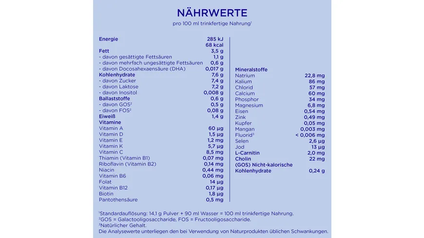 Aptamil Pronutra 1 Anfangsmilch 800 g
