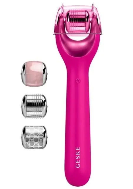 Geske MicroNeedle Face Roller 9u1 Magenta igličasti mezoterapijski valjak
