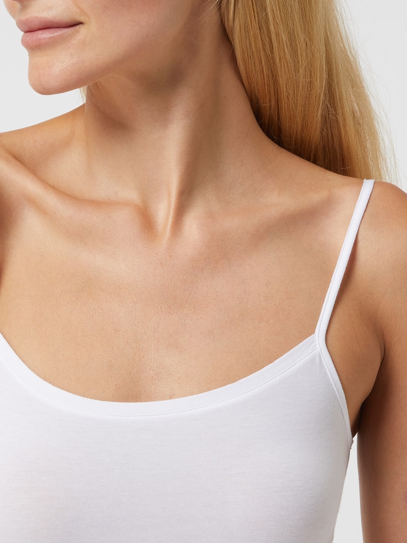 Unterhemd mit Stretch-Anteil Modell 'Organic' in weiß