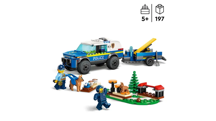 LEGO City 60369 Mobiles Polizeihunde-Training