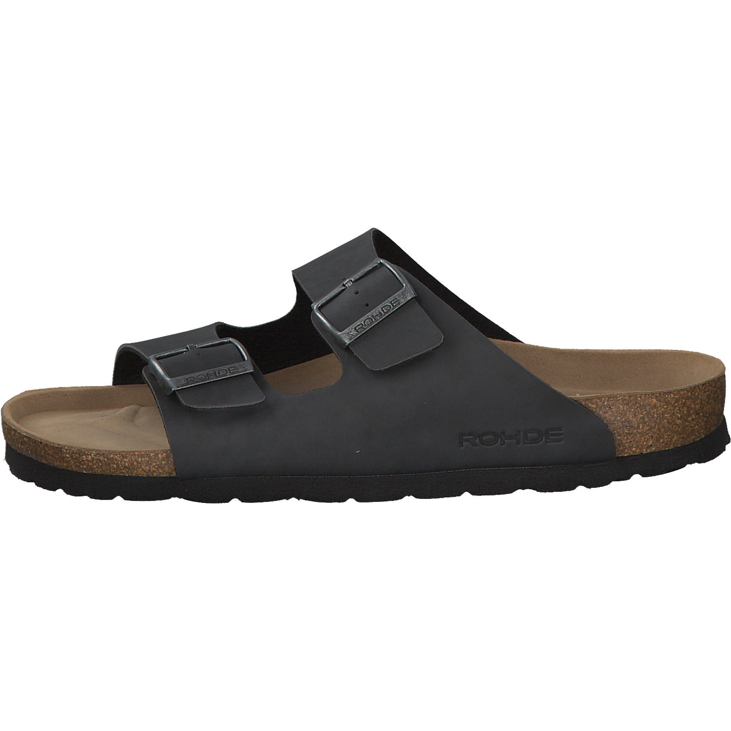 Rohde 5920, Pantoletten, Herren, Schwarz (Black/Grey)